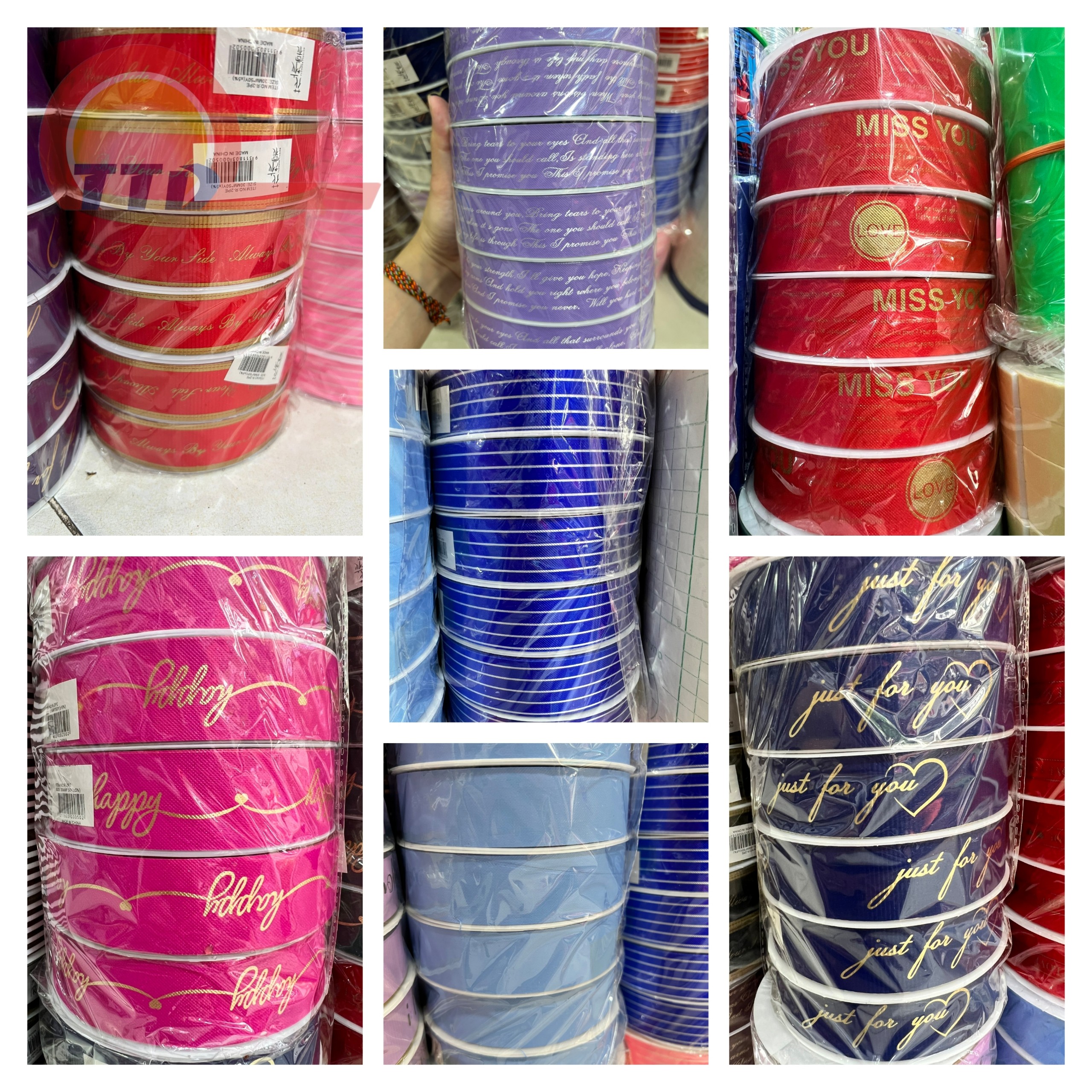 Plastic ribbon crown format 3cm * 45m