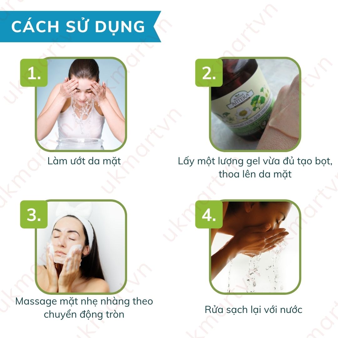 Gel Rửa Mặt Green Pharmacy Thảo Mộc Lành Tính Giúp Làm Sạch Nhẹ Dịu An Toàn Cho Da Nhạy Cảm 270ml