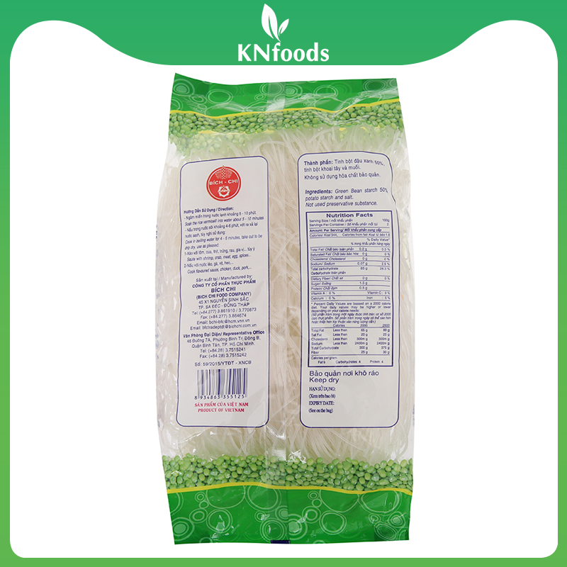 Miến đậu xanh Bích Chi gói 200g