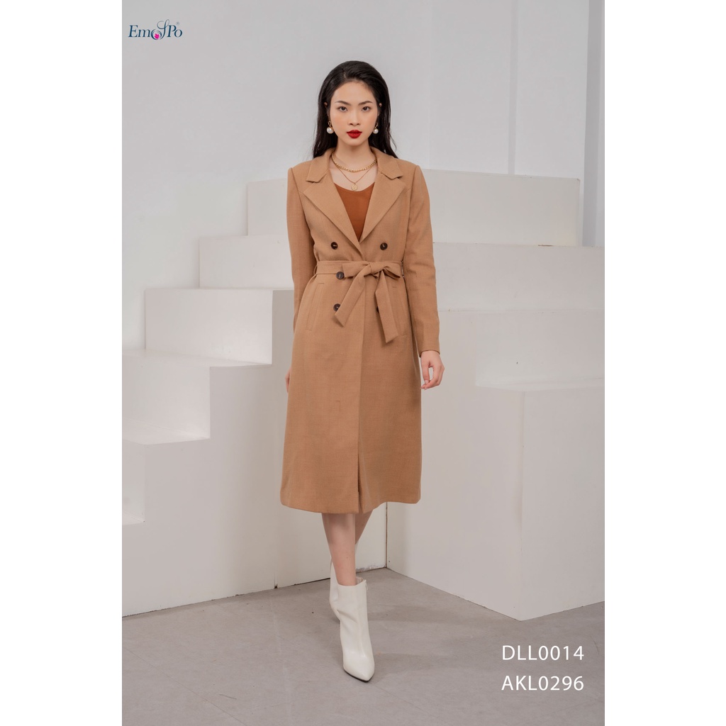 Đầm Len Dáng Xòe Emspo Đai Eo Rời Dll0014