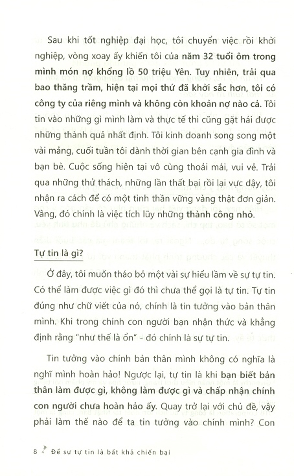 Để Sự Tự Tin Là Bất Khả Chiến Bại