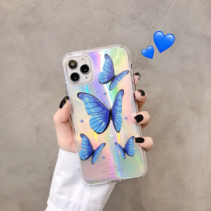 Ốp Lưng Silicon Chống Sốc Phản Quang Butterfly