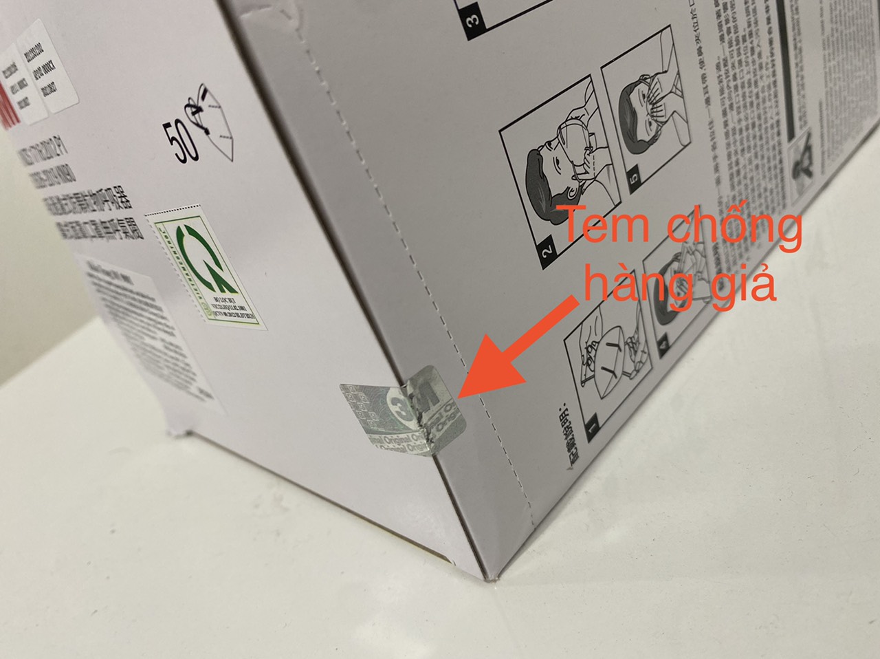 [Chính hãng] Hộp 50 cái khẩu trang 3M 9001 (9001A)