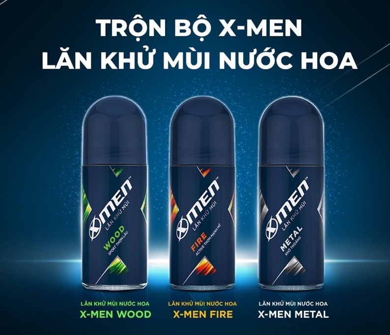 Lăn khử mùi X-men 50ml