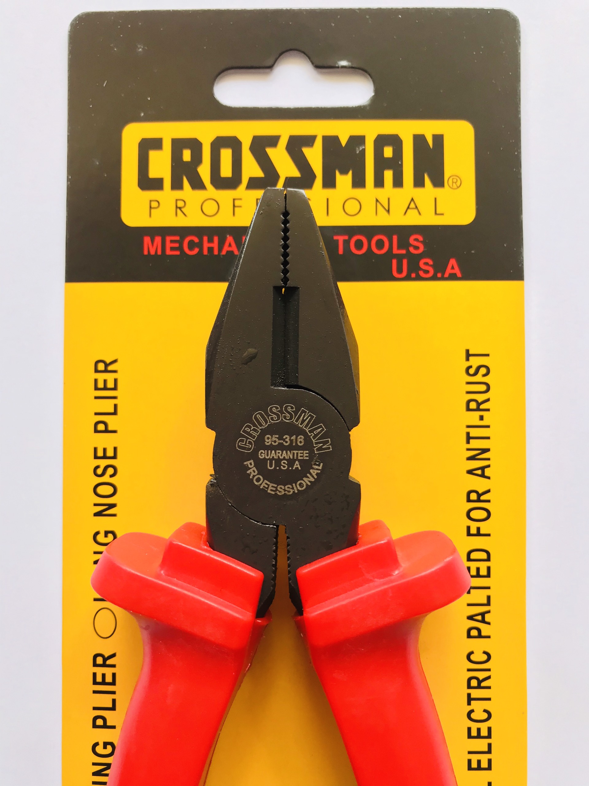 Kìm điện 6 đen đỏ SRT CROSSMAN