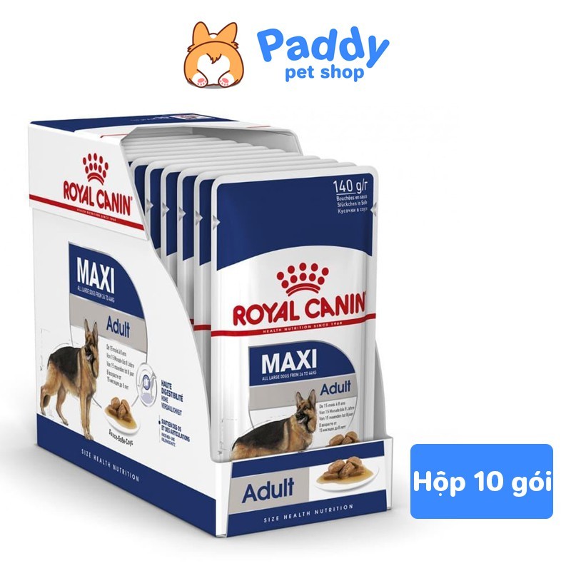 Pate Cho Chó Lớn Royal Canin Maxi Adult 140g - Hộp 10 Gói