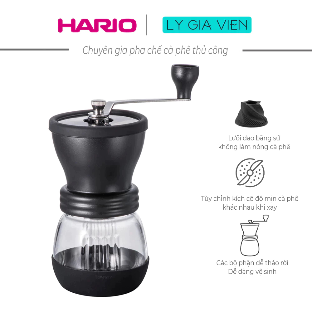 Máy Xay Cà Phê Cầm Tay Hario Skerton Plus