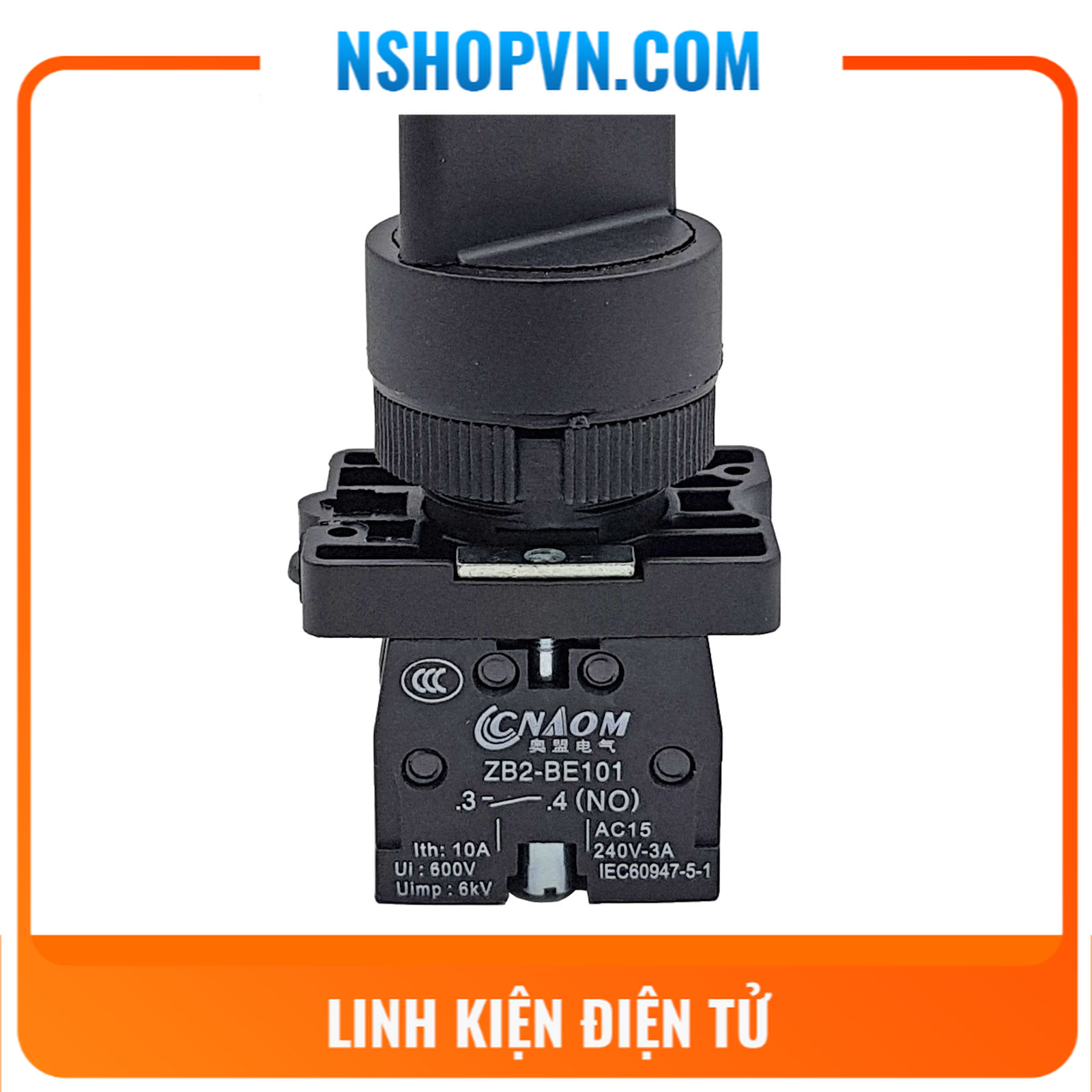 Công tắc chuyển chế độ 2 vị trí zb2-be101c ed25