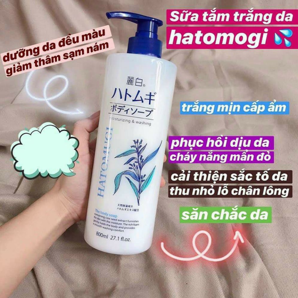 sữa tắm Hatomugi moisturizing & washinh the body sopa Nhật