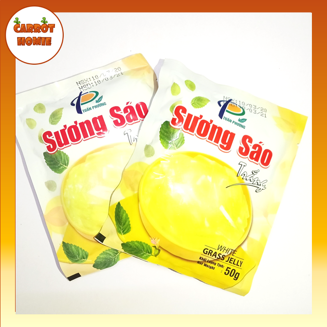 Combo 05 Gói Bột Sương Sáo Trắng 50g (có hạt é)