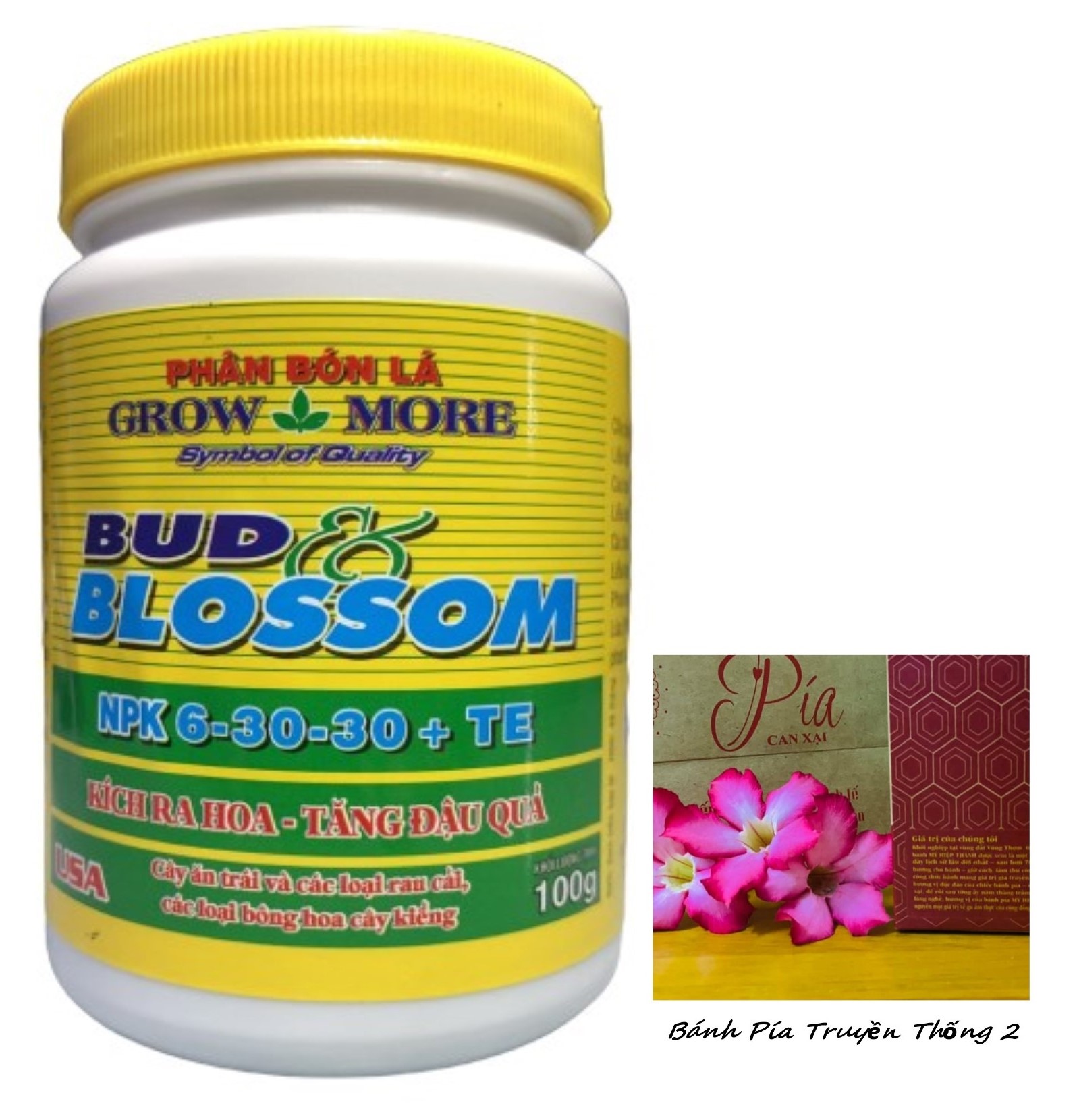 Phân bón lá grow more npk 6-30-30+te - #407a# 100g
