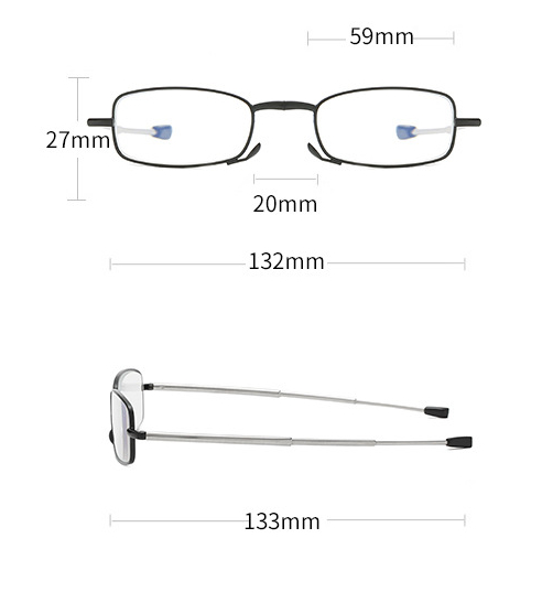 Kính lão gấp gọn chất lượng cao có độ sẵn 0.5-6 độ cho người già đọc sách viễn thị mọi khoảng cách cực tiện lợi nam nữ