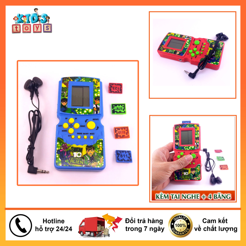 Bộ Máy chơi game cầm tay Brick Game tuổi thơ - Tặng kèm tai nghe đồ chơi tuổi thơ cho bé