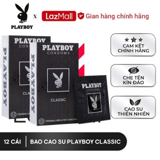 Playboy  Bộ 2 hộp Bao cao su Playboy Classic 12 bao. thumbnail