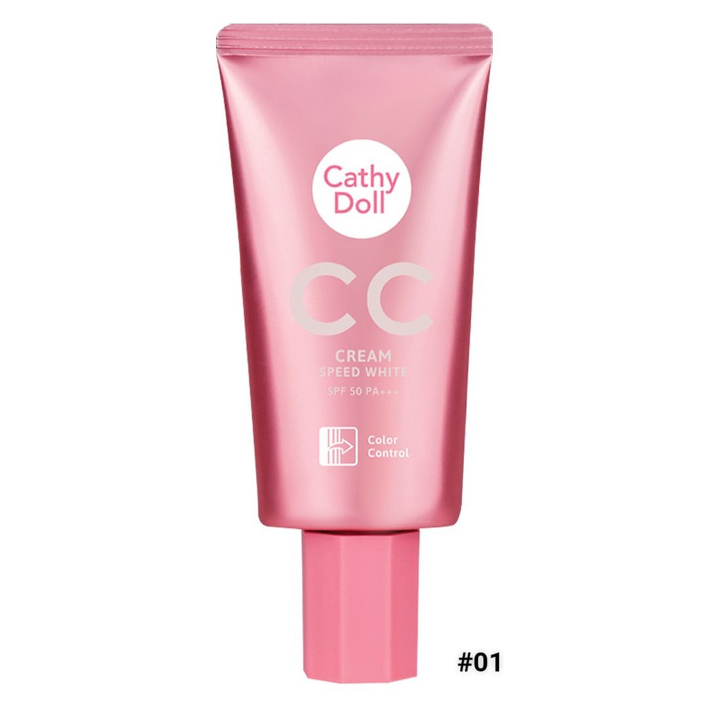 Kem nền kiềm dầu chống nắng trắng da cathy doll cc speed white cream spf50 pa+++ 50g