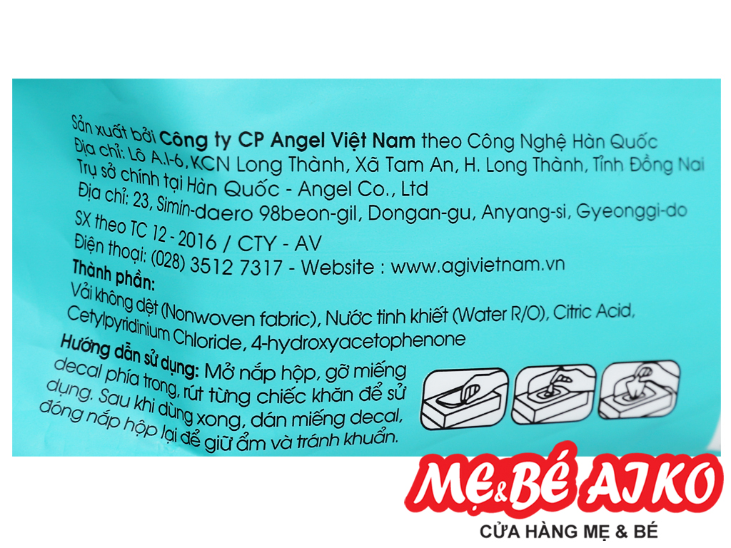 [HCM]Combo 3 Gói Khăn Ướt Không Mùi 100 tờ/gói