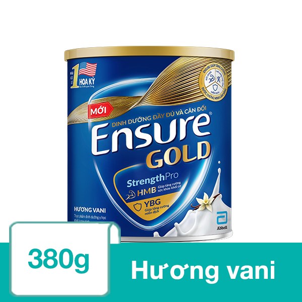 Sữa bột Ensure Gold Hương Vani 380g