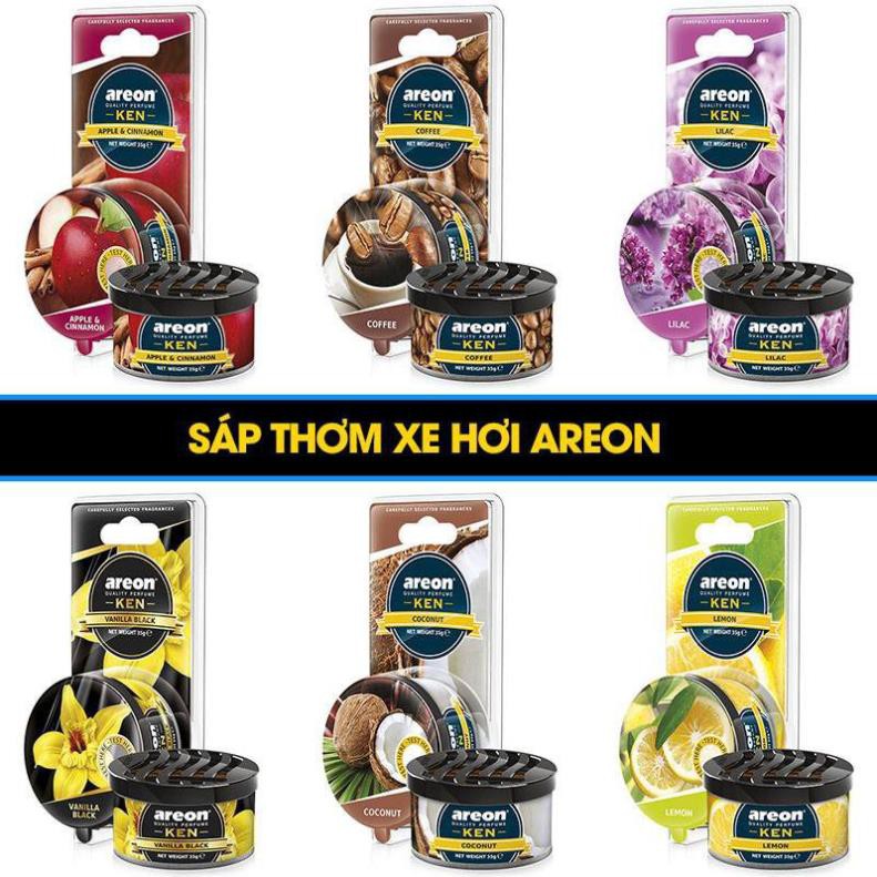 Nước hoa sáp thơm Areon khử mùi xe hơi cao cấp - Areon ken (nhiều mùi), thiết kế thông minh, kiểu dáng hiện đại, chất lượng cao cấp, bền bỉ, dễ dàng sử dụng