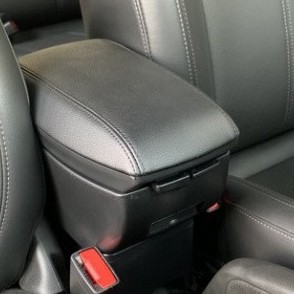 Hộp tỳ tay xe Fadil chỉ Đen Cao Cấp [ 2 Ngăn Đựng - 4 Cổng USB ]- Hàng đẹp