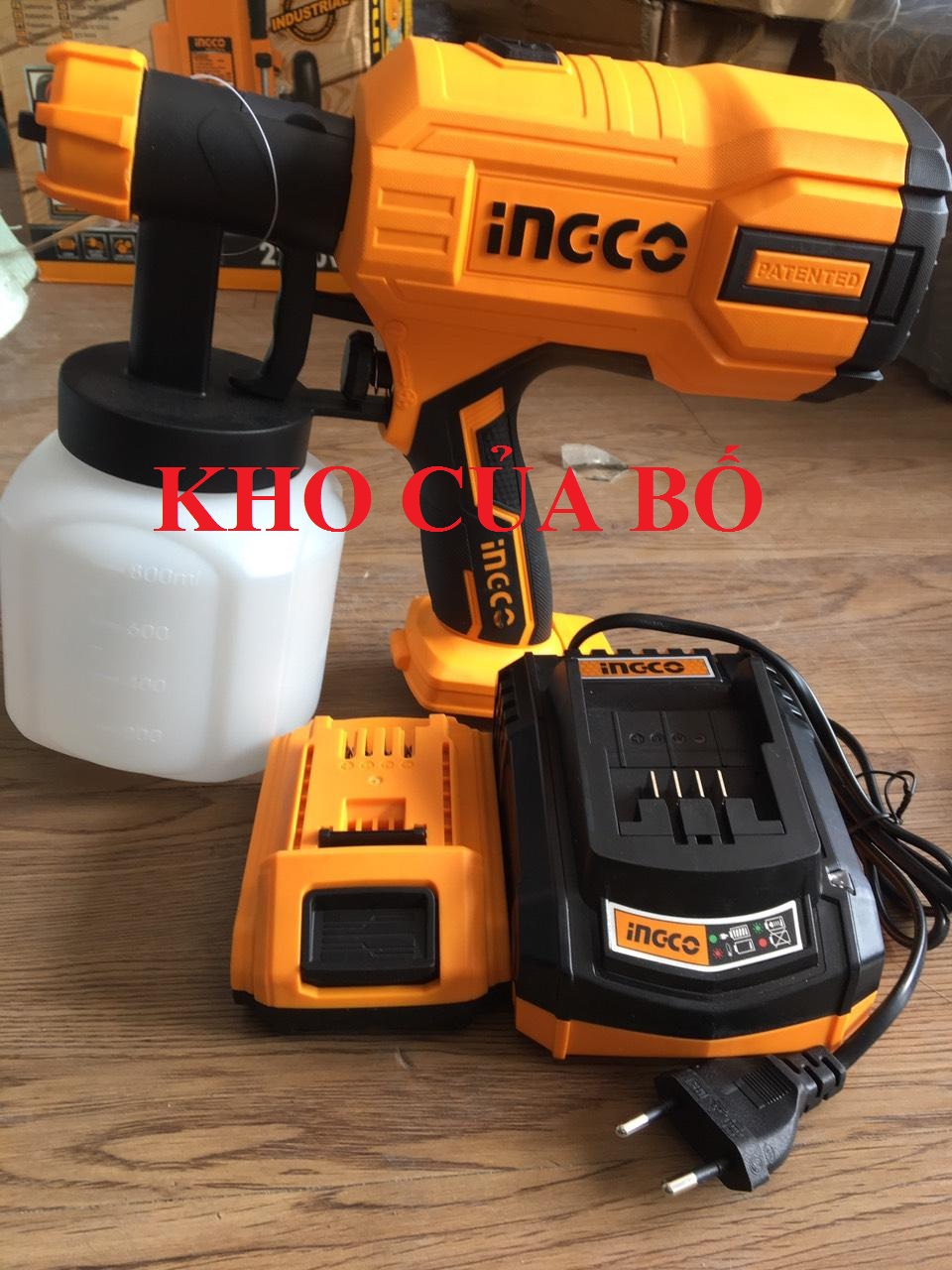 20v dụng cụ phun sơn dùng pin ingco csgli2001
