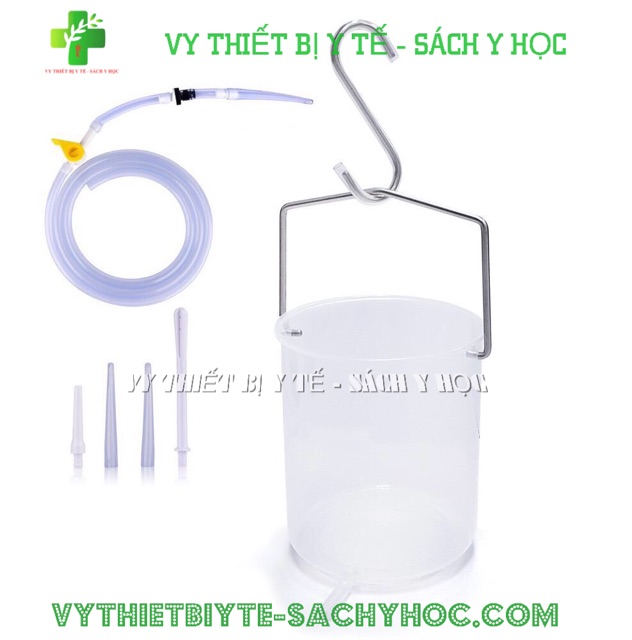 Bộ Bốc Thụt Thải Độc Đại Tràng 2 Lít ( Bốc Nhựa ) - Trắng