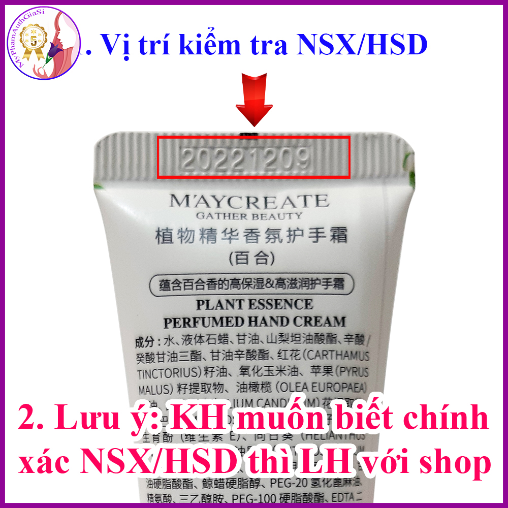 [HCM]Kem Dưỡng Ẩm Da Tay MAYCREATE Perfume Hand Essence 30g