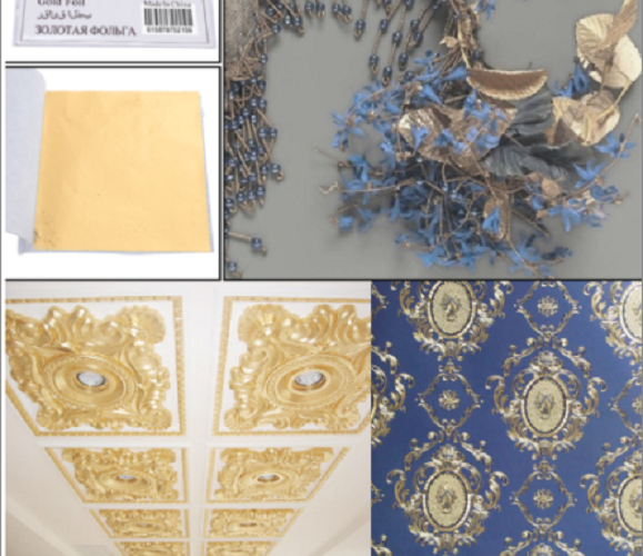 100 Lá Dát Vàng Ý 18K (9cm X 9cm) - Trường Thịnh Sài Gòn