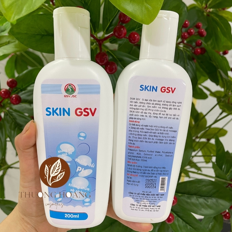 [CHÍNH HÃNG]Sữa rửa mặt, sữa tắm Skin GSV 200ml