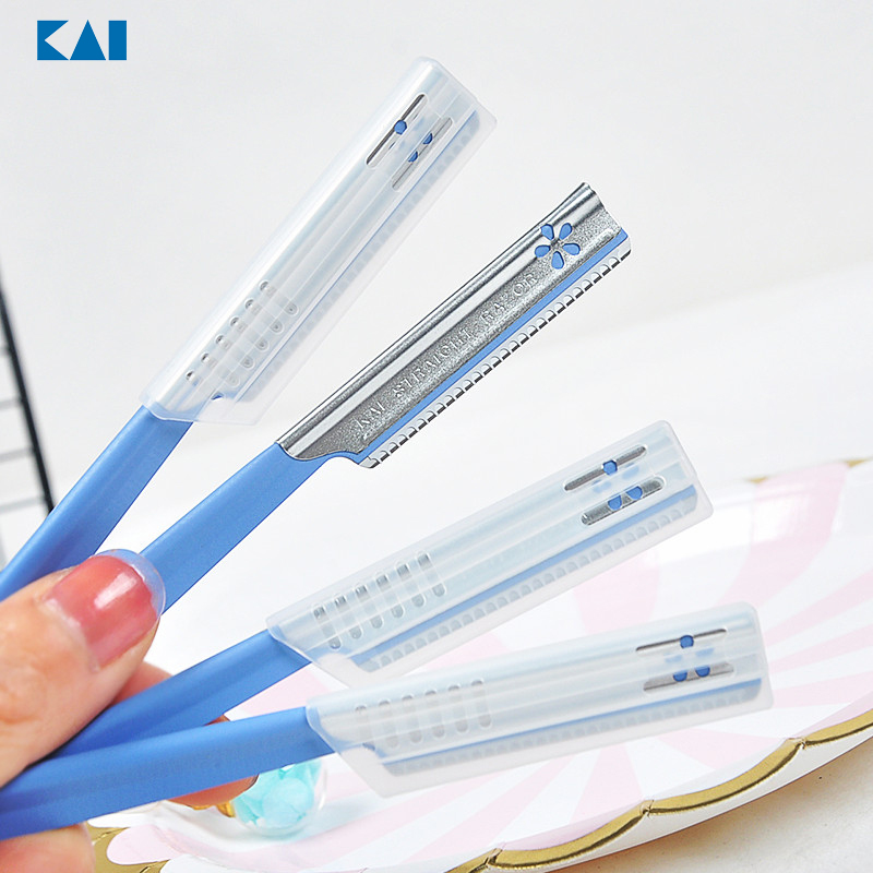 Set 5 dao cạo cho nữ KAI (có lớp bảo vệ) Hàng Nhật Chính Hãng