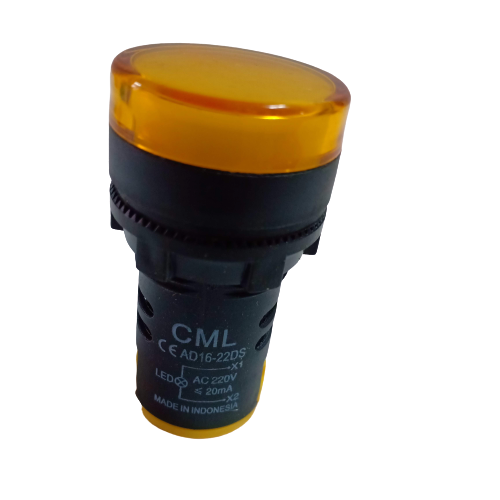 03 Đèn báo pha 22mm-220v xanh và đỏ vàng