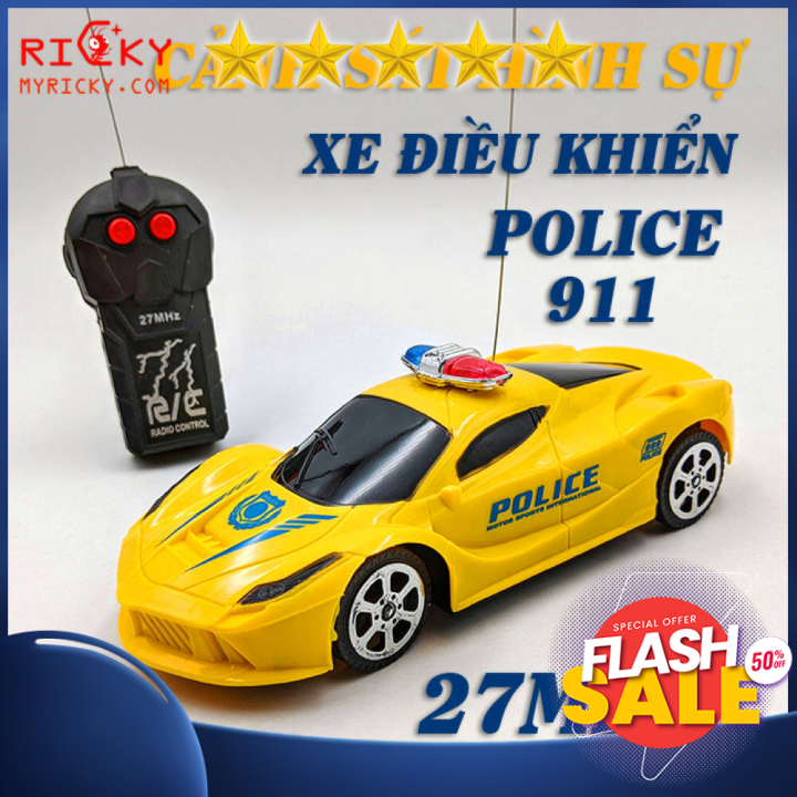 Siêu xe điều chiển cs po-licce- điều khiển 2 chiều cho bé