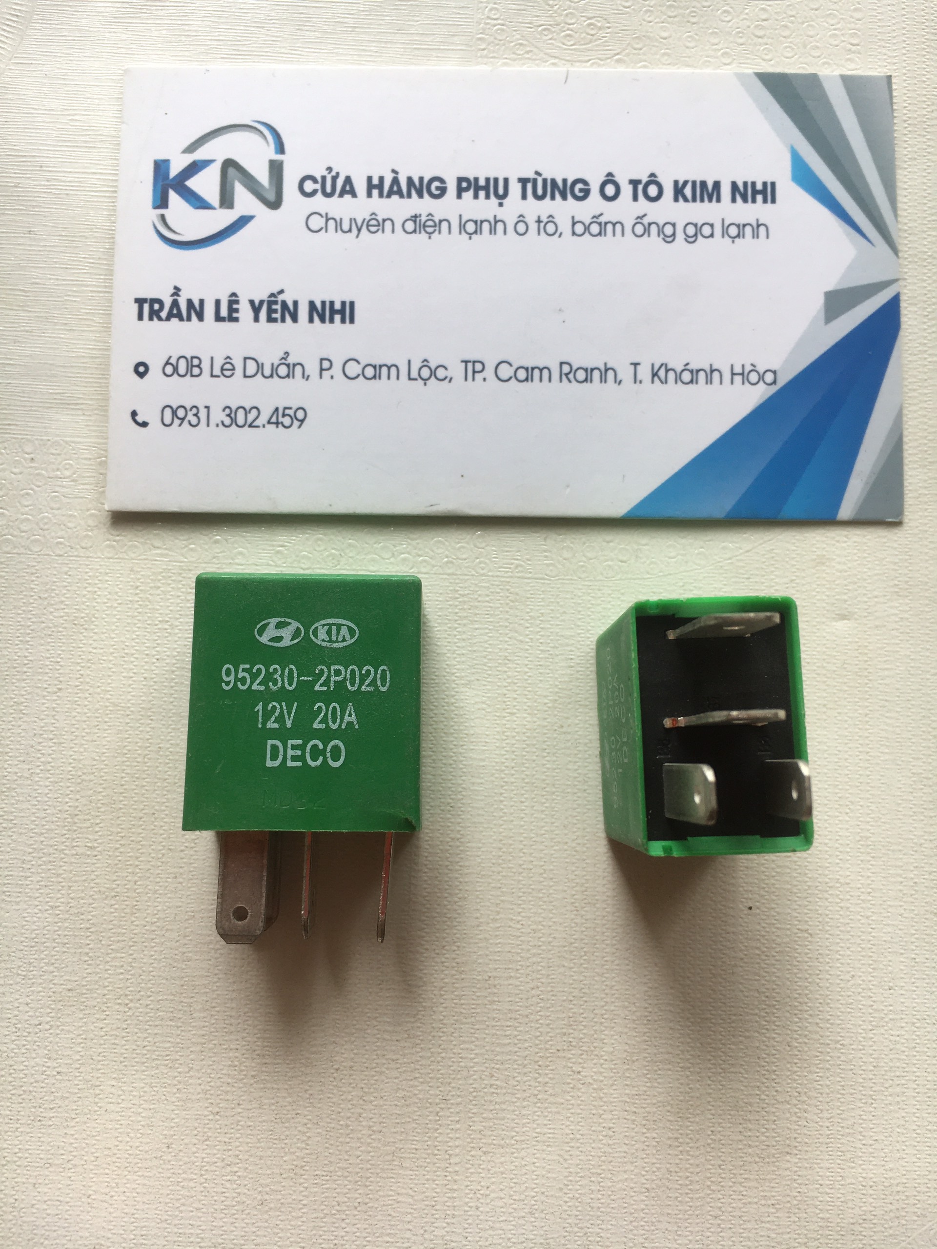 RELAY (ROLE) KIA DECO (tuỳ đợt) 4 CHÂN 12V 20A