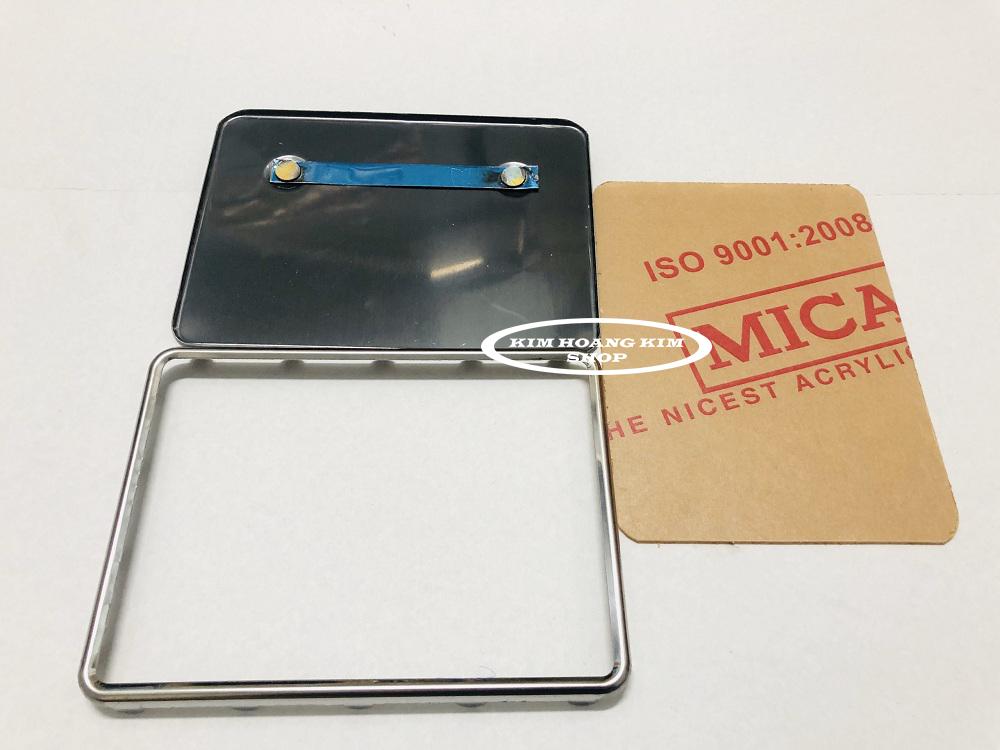 Ốp biển số INOX Gắn mọi loại xe gắn máy (Gồm 3 món Ốp inox sau,Meca,Viền INOX) Kim hoàng kim