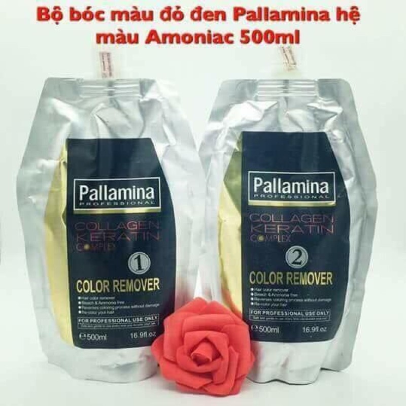 Bóc màu đỏ đen, màu oxy hóa Pallamina Color Remover Hair 500mlx2 cao cấp