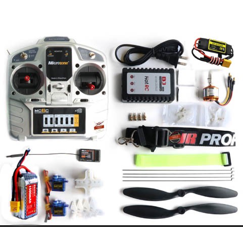 Combo đồ điện chế su27 f22 với tay điều khiển MC6C