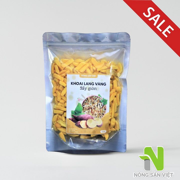 500gr Khoai Lang Vàng Sấy Giòn Loại 1 (vụn)