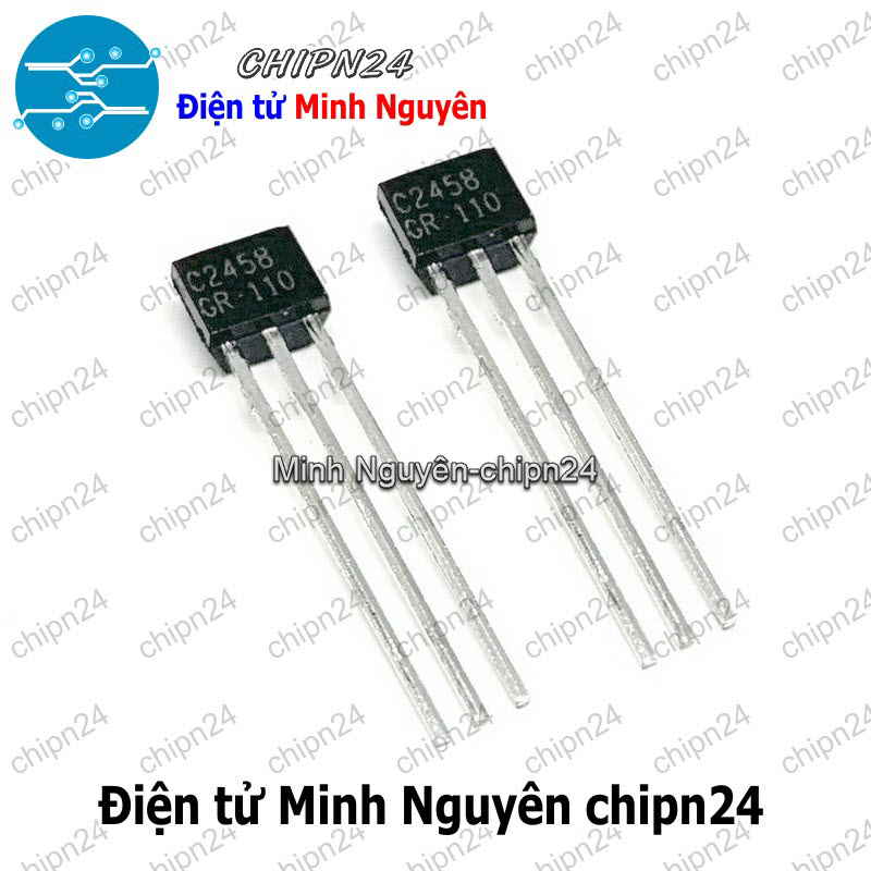 [3 con] (KT1) Transistor C2458 TO-92S NPN 150mA 50V (80MHz 200mW 2SC2458 2458) - HH006133