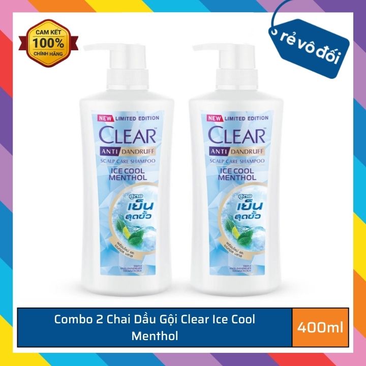 Combo 2 pcs of menthol 400ml ice cool clear ice cool balm oil bottles-Thailand