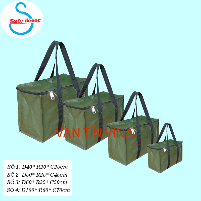 Túi Bạt xanh Riêu D 40xR20xC20