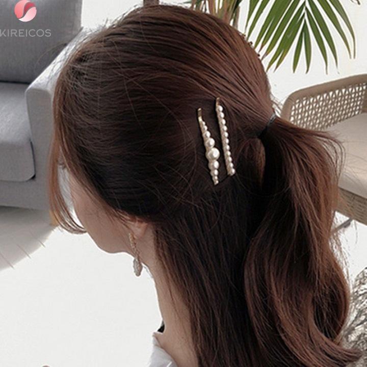 Set 5 Kẹp Tóc Cao Cấp Xước Hạt Đá Hot Trend