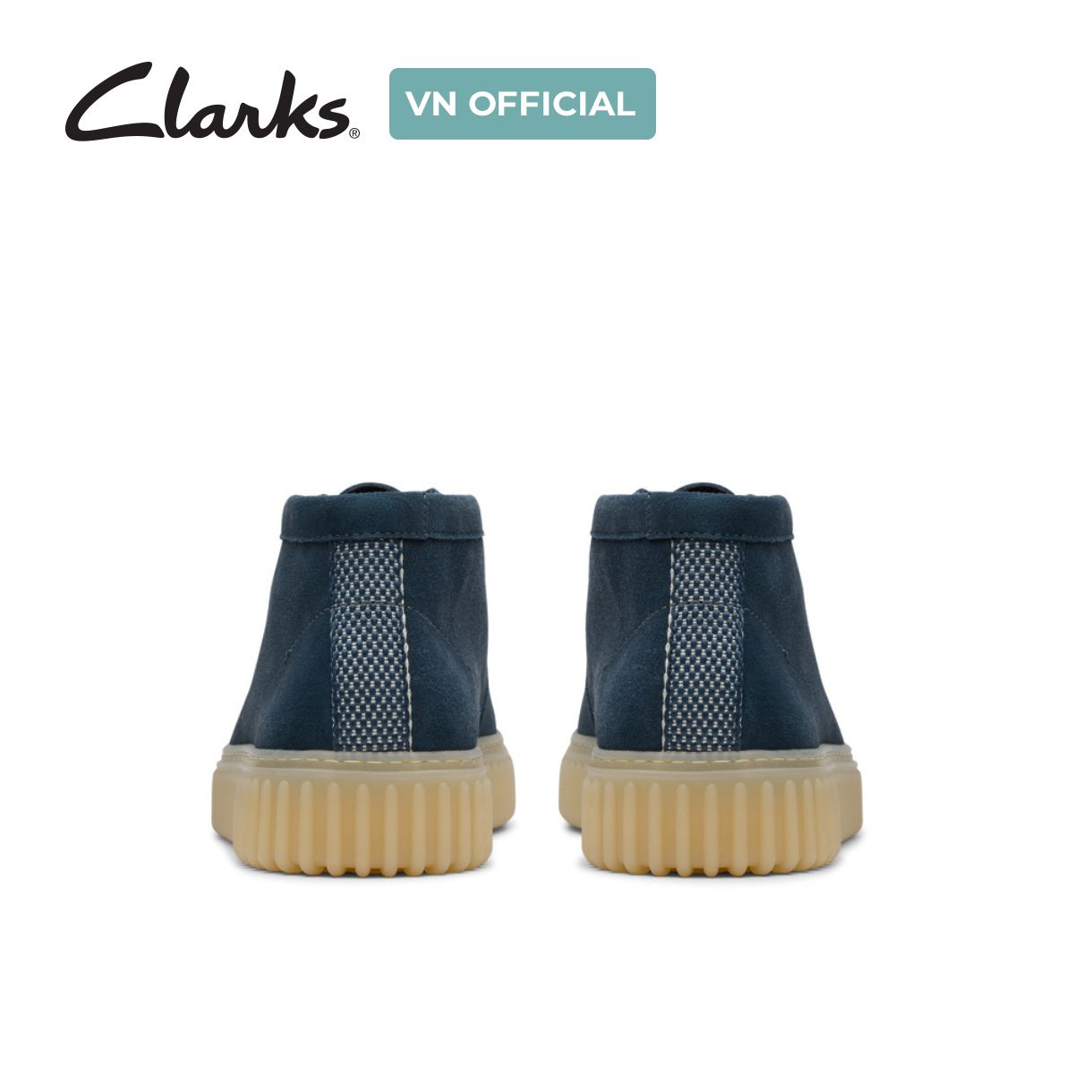 Giày Bốt Da Lộn Nam Clarks - Torhill Hi