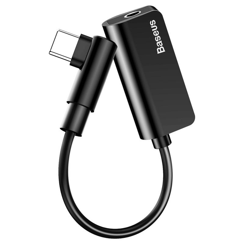 Cáp chuyển baseus l45 type-c sang audio 3.5mm + type c