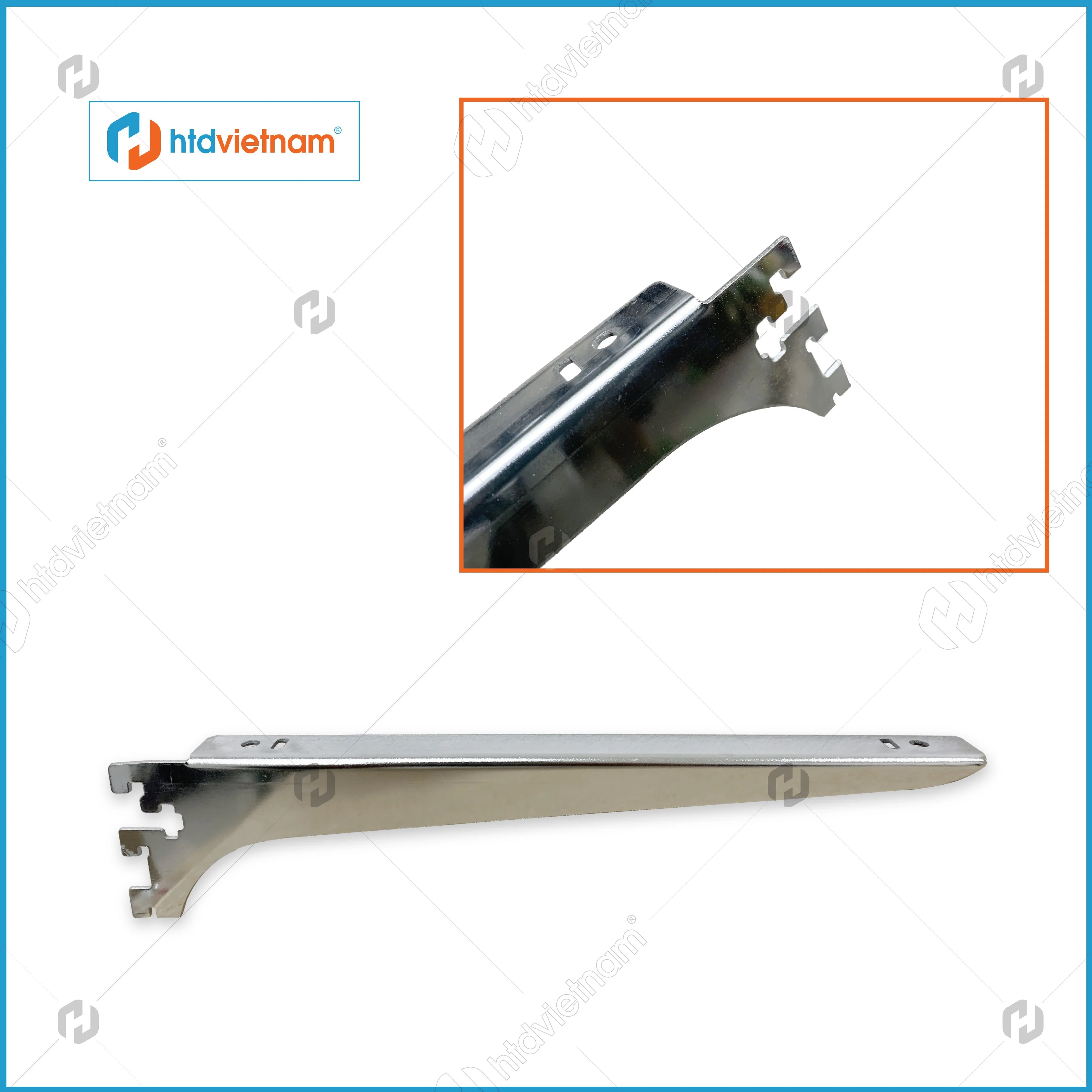 Tay đỡ kệ gỗ, kính cài thanh ray m32m33