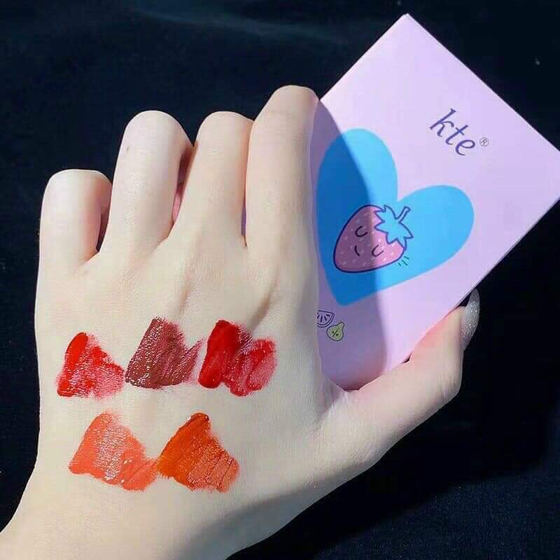 Sét 5 Son Kem Kte Siêu Lỳ Mềm Môi Lên Màu Cực Chuẩn