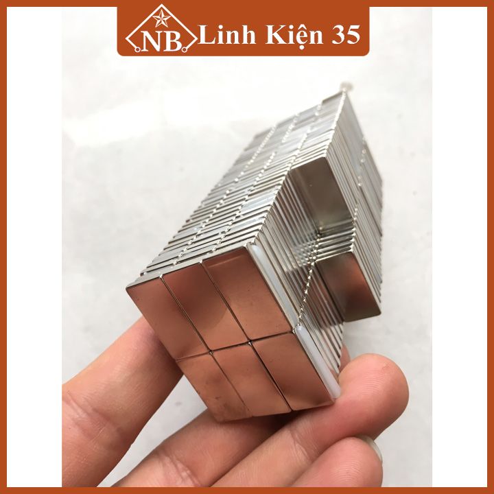 Bộ 2 viên nam châm đất hiếm 20x10x2mm (từ tính hút cực mạnh)