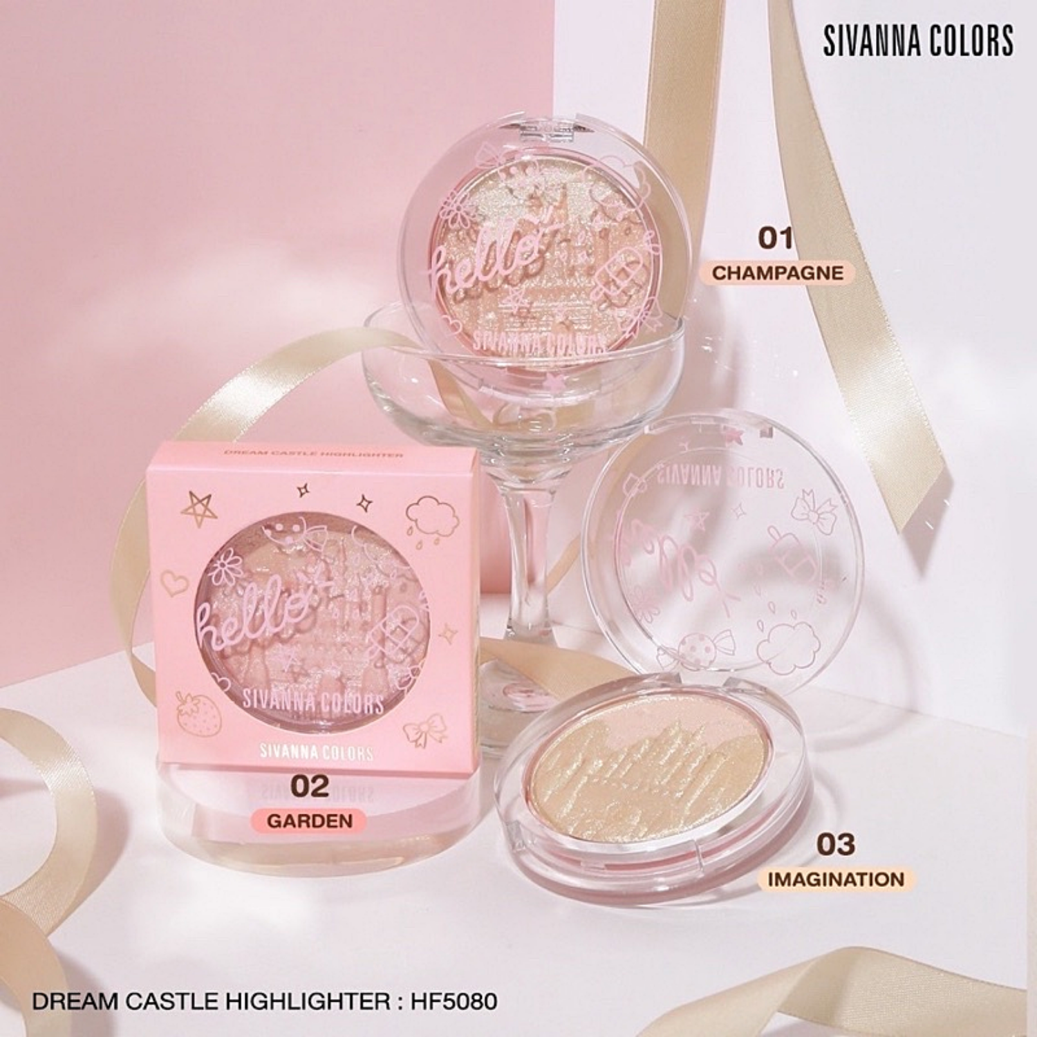 Phấn Bắt Sáng Sivanna Colors Dream Castle Highlighter HF5080