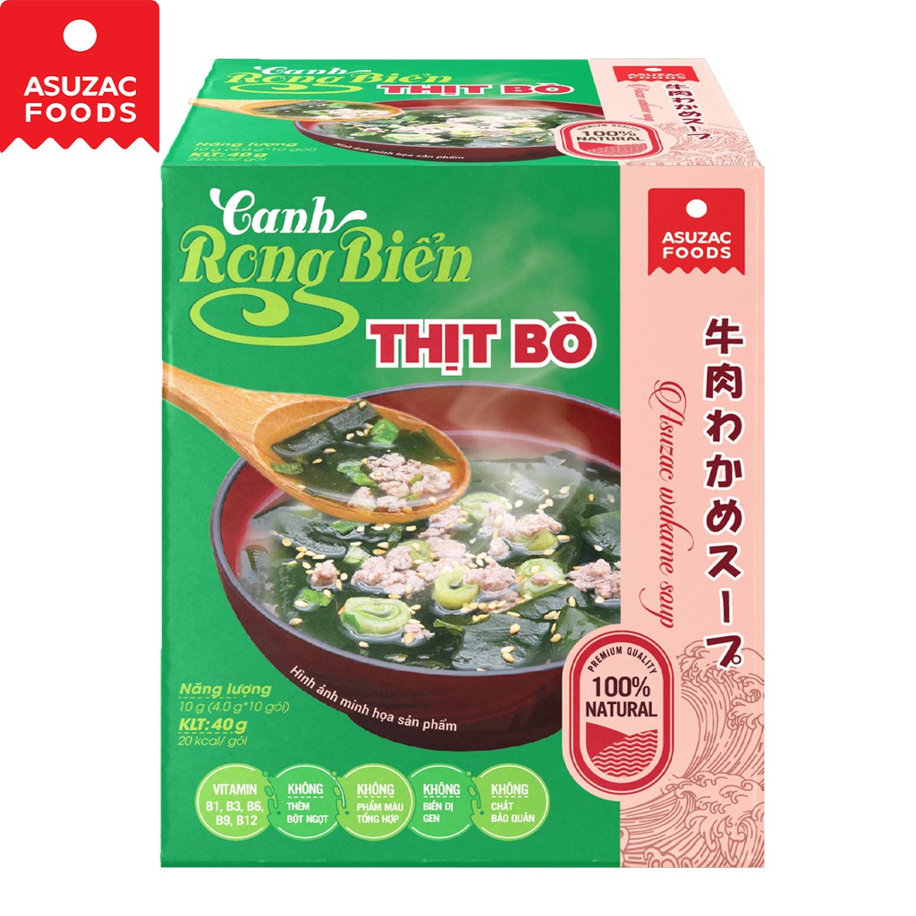 Canh rong biển ăn liền tiện lợi Asuzac