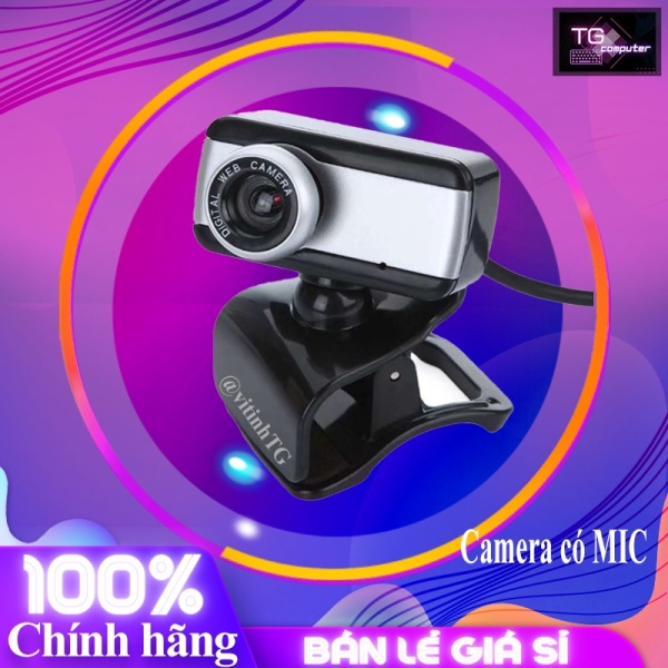 Webcam có mic giá rẻ dùng thích hợp cho việc học online, video call….