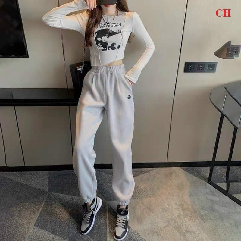 (ảnh thật) Quần bom nữ bo chun dáng thụng dễ mặc