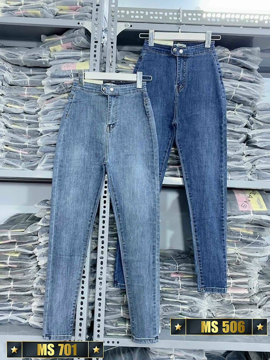 [HCM]Quần jean nữ ôm body - quần jean nữ lưng cao co giãn - quần jean nữ cạp cao kiểu mới 2021 siêu hot thời trang cao cấp binstore94 bs623
